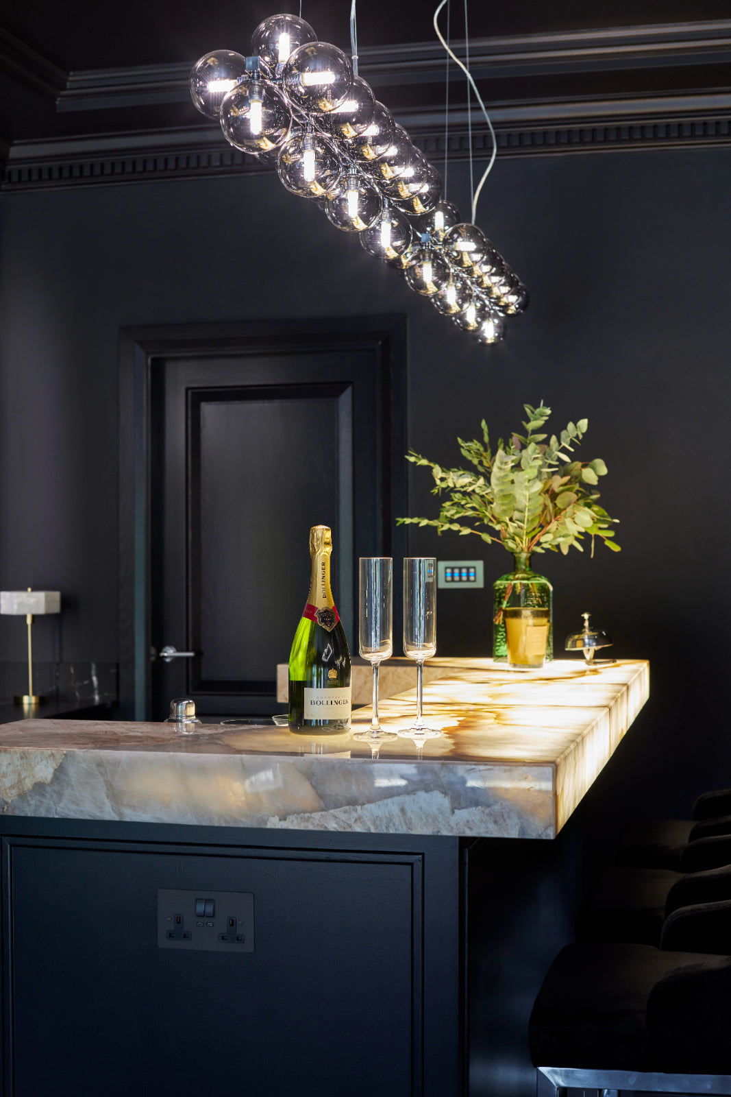 Bespoke home bar interior designed in Richmond, London