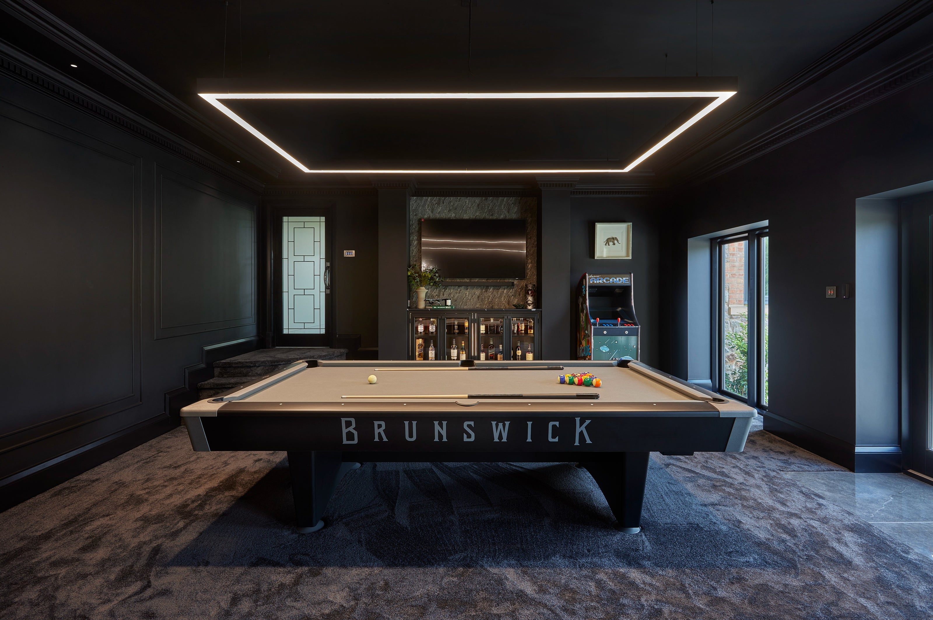 Luxury bar design for family home in surrey